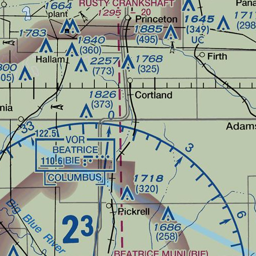 FAA VFR chart of Jackson School (historical), NE