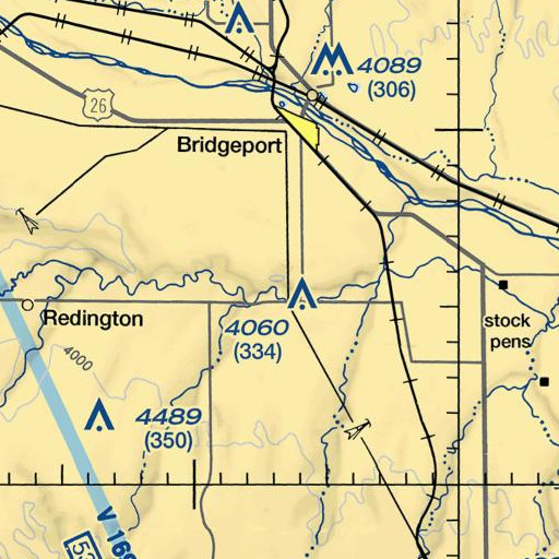 FAA VFR chart of Jail Rock, NE