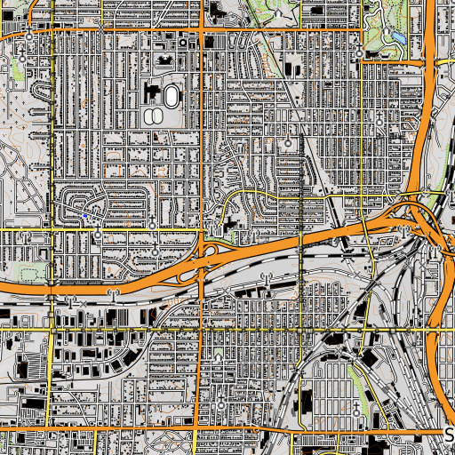 OpenTopoMap map of Jefferson Elementary School, NE