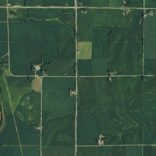 Aerial imagery of Jefferson School, NE