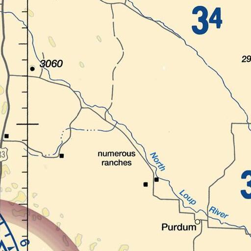 FAA VFR chart of Keller Ranch, NE