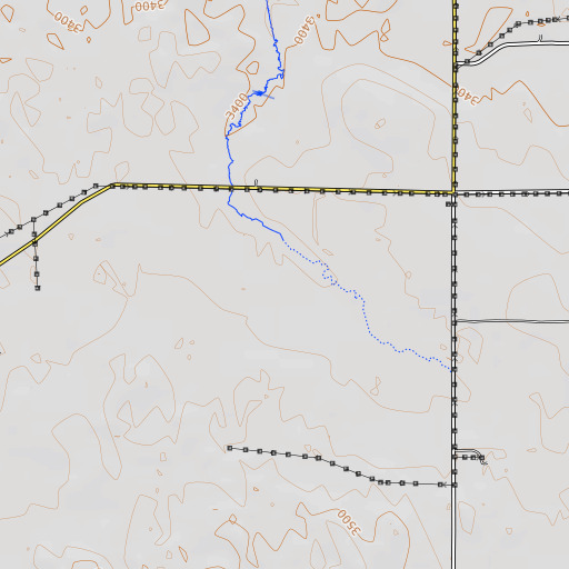 OpenTopoMap map of Lavaca Flats, NE