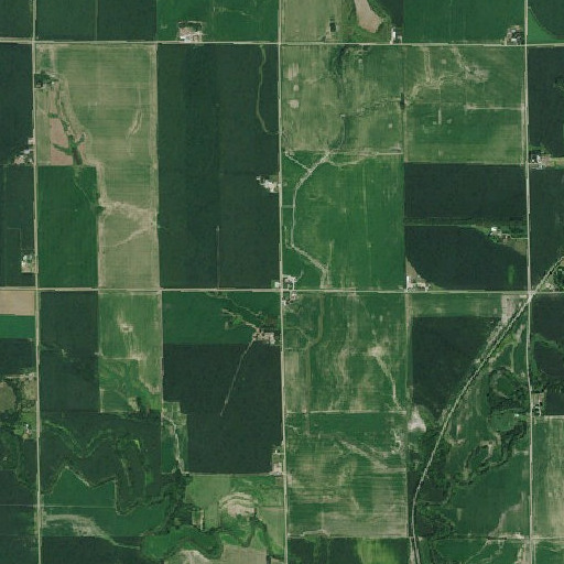 Aerial imagery of Leader School, NE