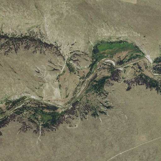 Aerial imagery of Leander Creek, NE