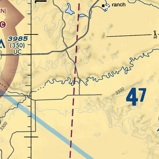 FAA VFR chart of Lions Bridge, NE