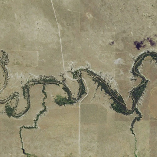 Aerial imagery of Lions Bridge, NE
