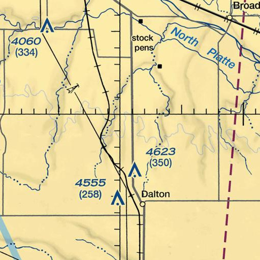 FAA VFR chart of Lookout Mound, NE