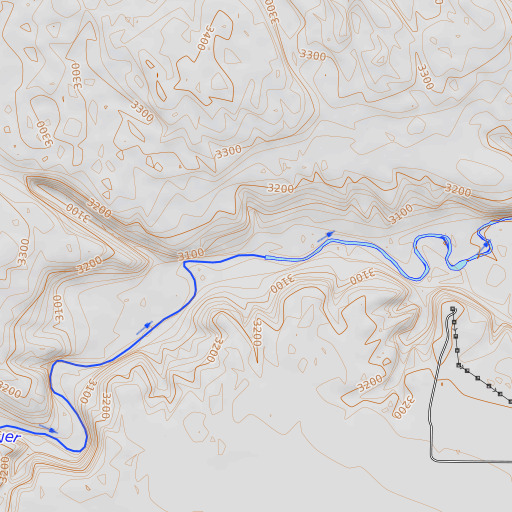 OpenTopoMap map of Madison Bridge, NE