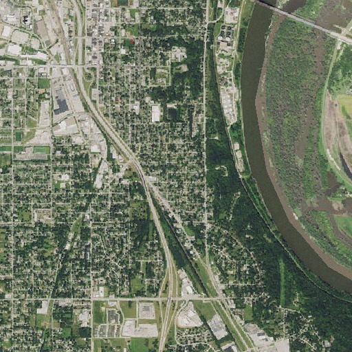 Aerial imagery of Madison School, NE