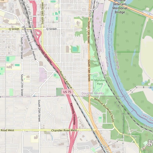 OpenStreetMap map of Madison School, NE
