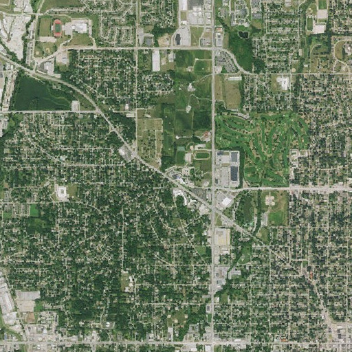 Aerial imagery of Marian High School, NE