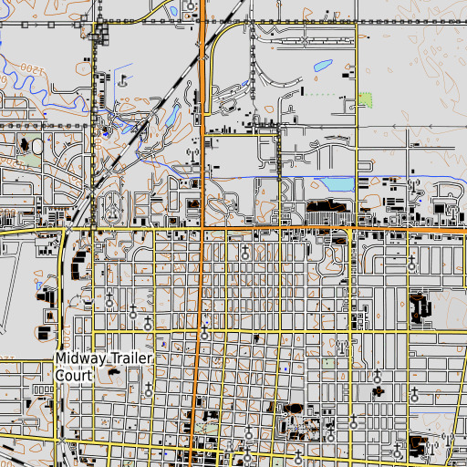 OpenTopoMap map of Masonic Park, NE