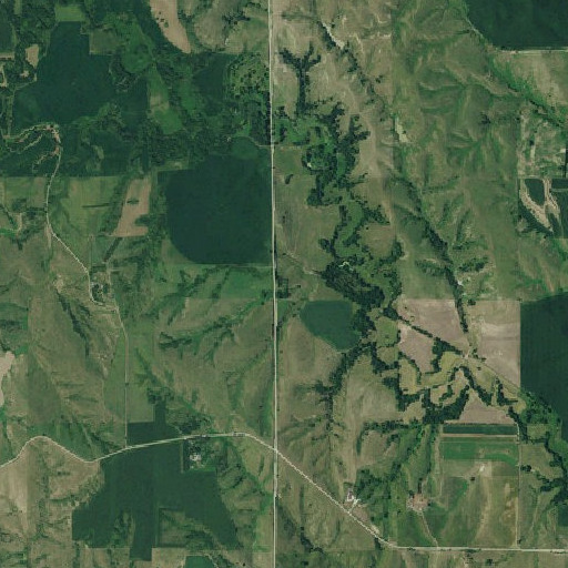 Aerial imagery of Midway School, NE