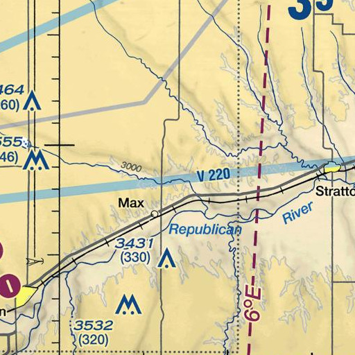 FAA VFR chart of North Branch Indian Creek, NE