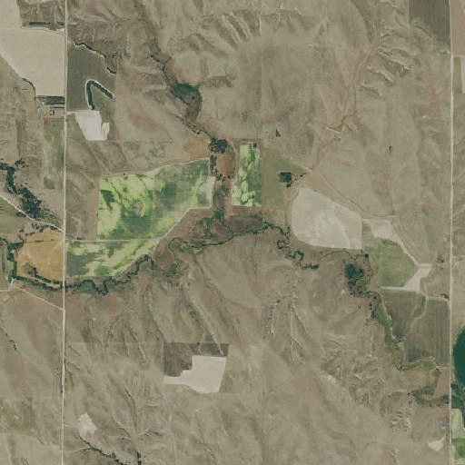 Aerial imagery of North Branch Indian Creek, NE