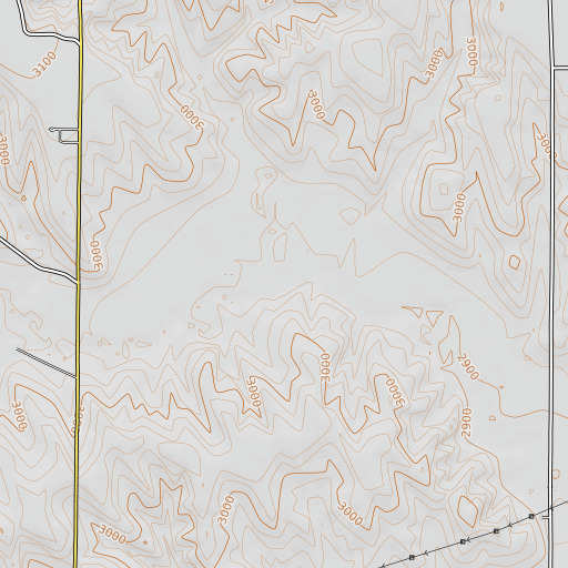 OpenTopoMap map of North Branch Indian Creek, NE