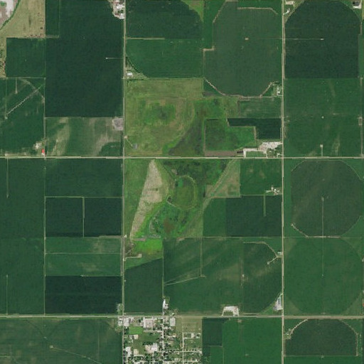 Aerial imagery of North Lake, NE