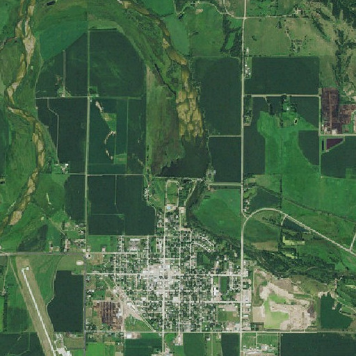Aerial imagery of North Loup Dam, NE