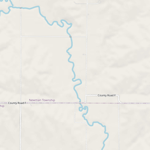 OpenStreetMap map of North Oak Creek, NE