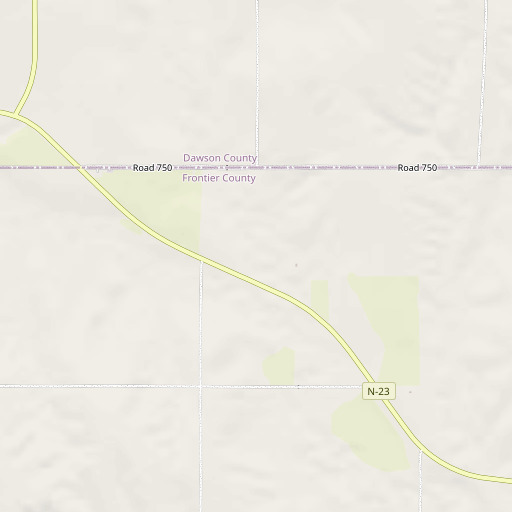 OpenStreetMap map of North Plum Creek, NE
