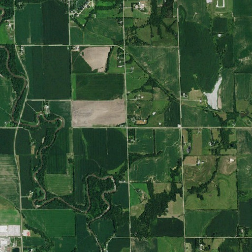 Aerial imagery of North School, NE