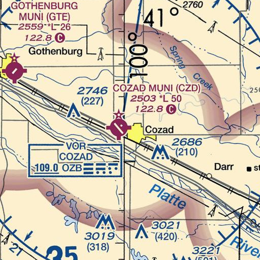 FAA VFR chart of North School, NE
