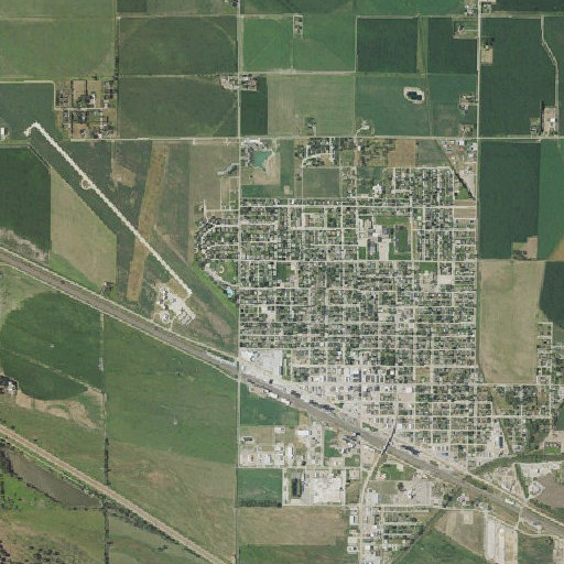 Aerial imagery of North School, NE