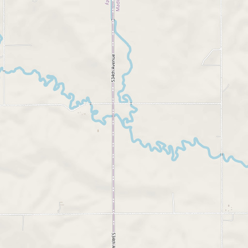 OpenStreetMap map of North Shell Creek, NE