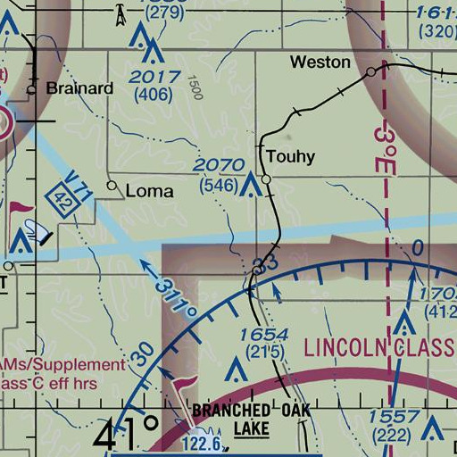 FAA VFR chart of North Star School, NE