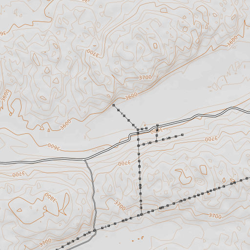 OpenTopoMap map of North Valley, NE