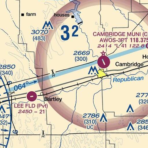 FAA VFR chart of North Valley School, NE