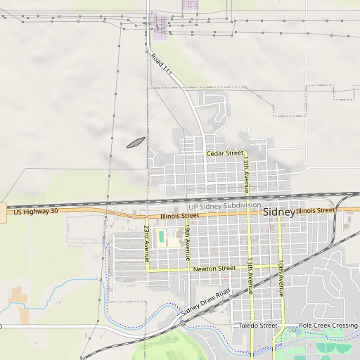 OpenStreetMap map of Northside Park, NE