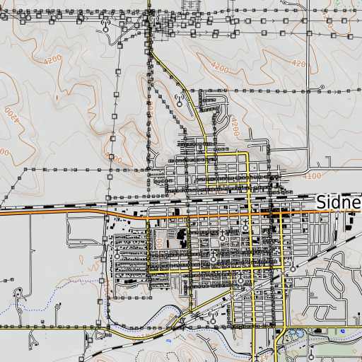 OpenTopoMap map of Northside Park, NE