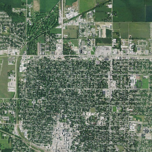 Aerial imagery of Northside Elementary School, NE