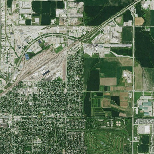 Aerial imagery of Norwood Park Elementary School, NE