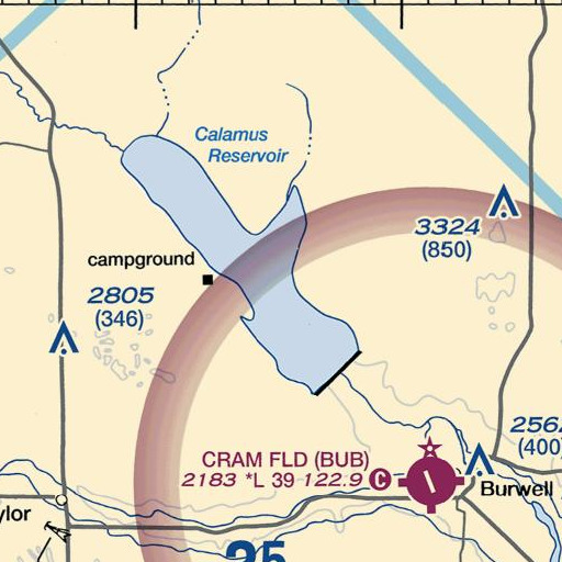 FAA VFR chart of Nunda School, NE