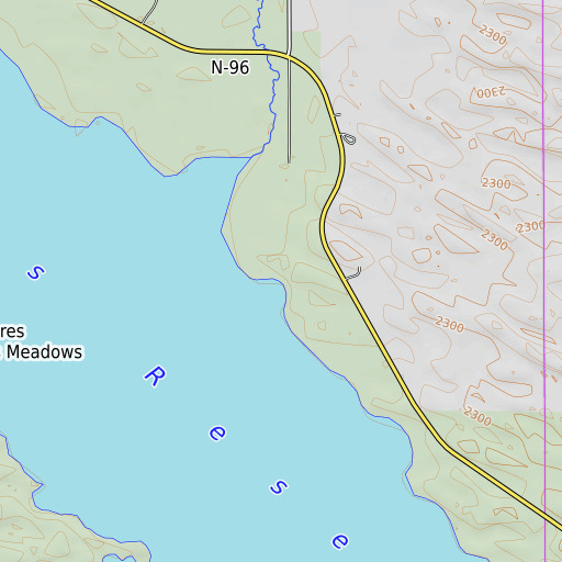 OpenTopoMap map of Nunda School, NE