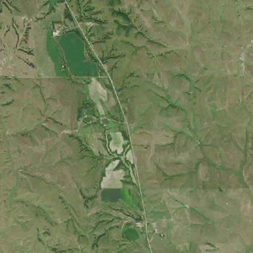 Aerial imagery of O K School (historical), NE