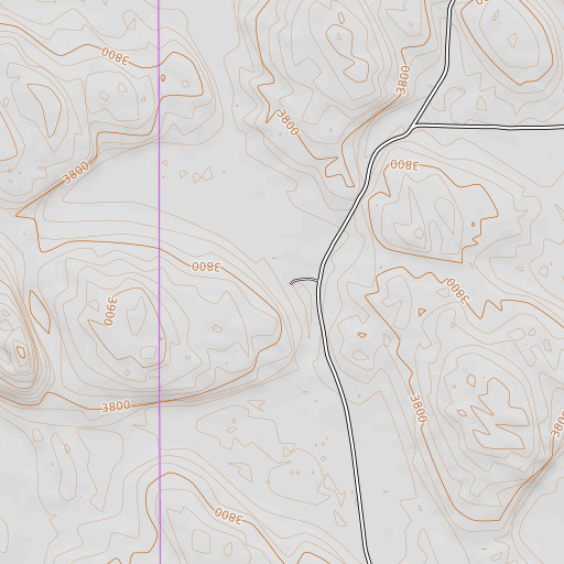 OpenTopoMap map of O Lane Ranch, NE
