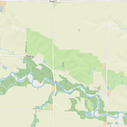 OpenStreetMap map of Oak Cemetery, NE
