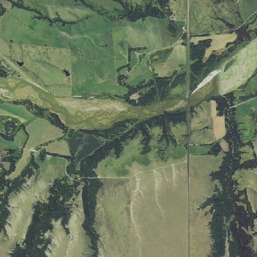 Aerial imagery of Oak Creek, NE