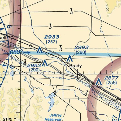 FAA VFR chart of Pawnee Slough, NE