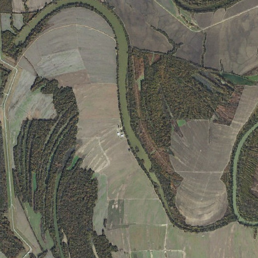 Aerial imagery of Old River, AR
