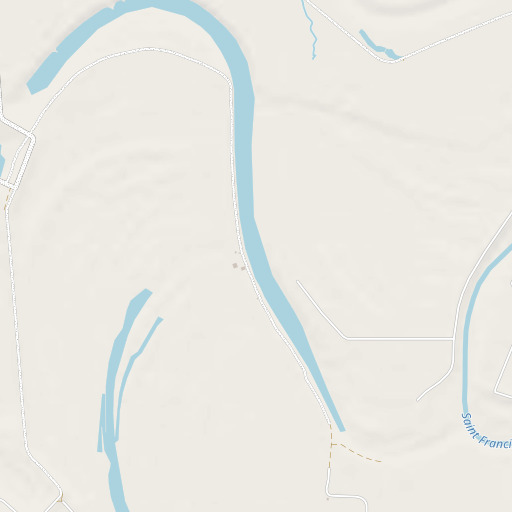 OpenStreetMap map of Old River, AR