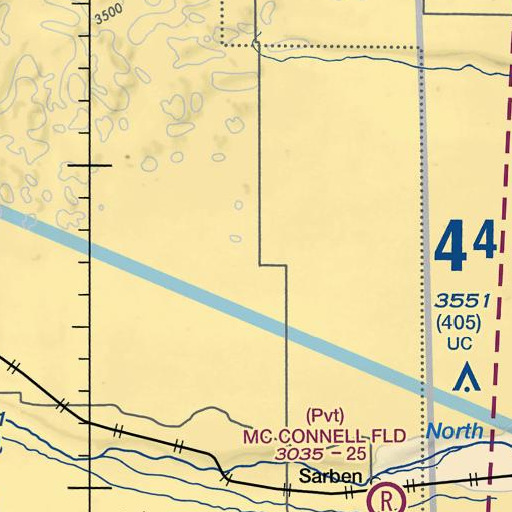 FAA VFR chart of Rudd Ranch, NE