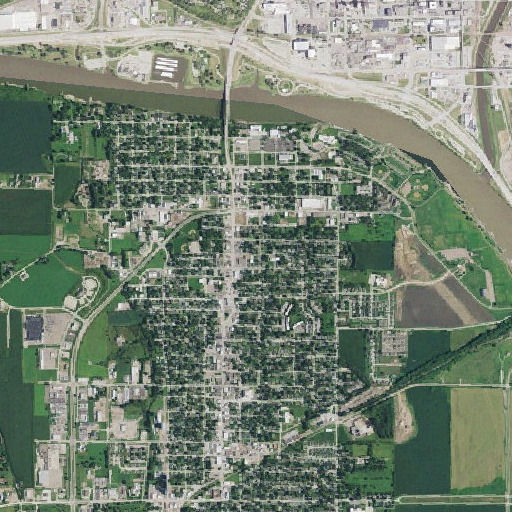 Aerial imagery of Saint Michael School, NE