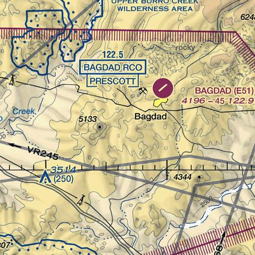 FAA VFR chart of Mountain Spring, AZ