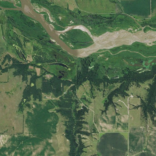 Aerial imagery of Schindler Creek, NE