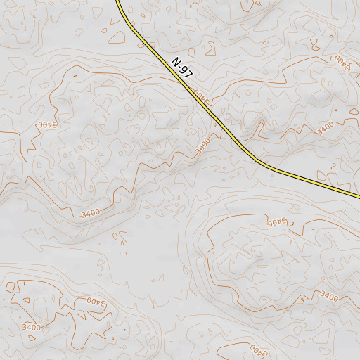 OpenTopoMap map of Shimmins School, NE