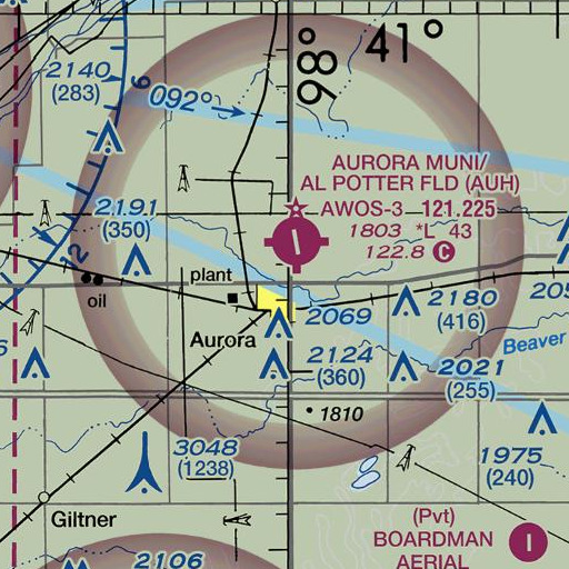 FAA VFR chart of Streeter Park, NE
